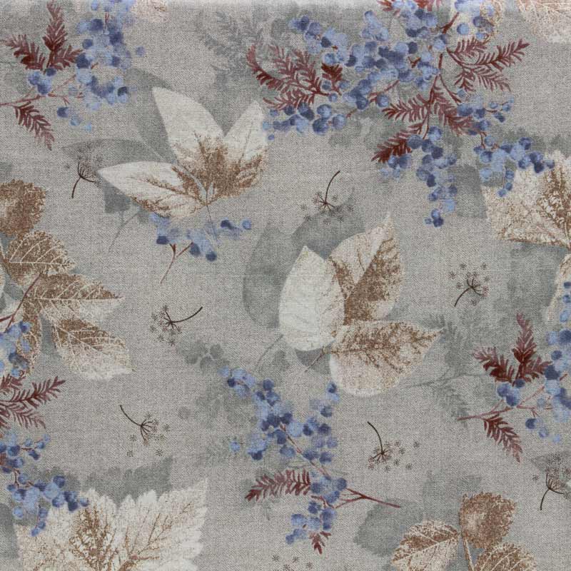 Baumwollstoff Taupe Prints