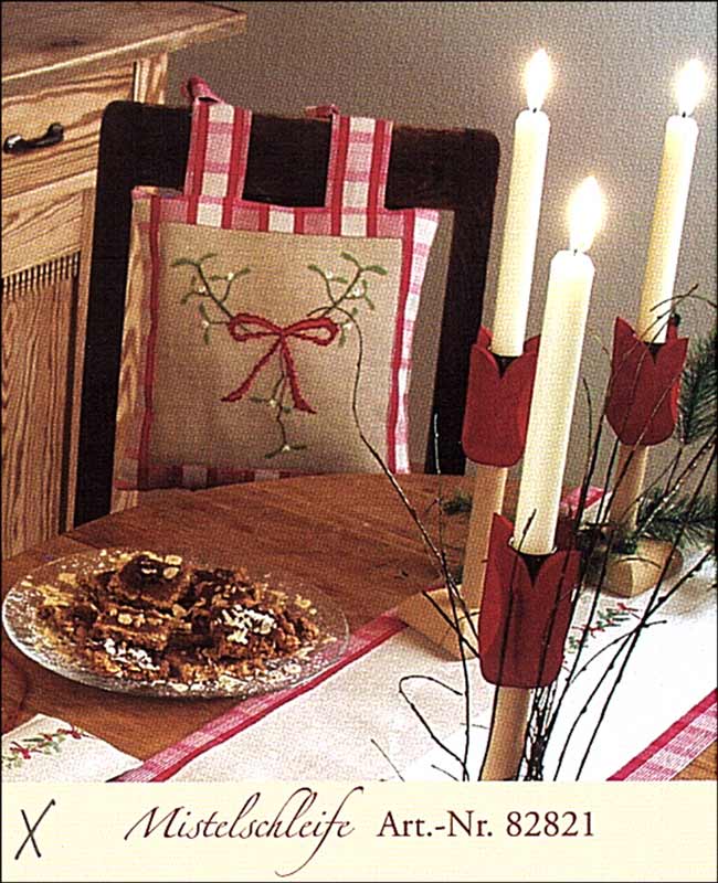 Kreuzstichanleitung Mistelschleife 82821