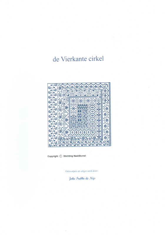 Kreuzstichanleitung DE VIERKANTE CIRKEL