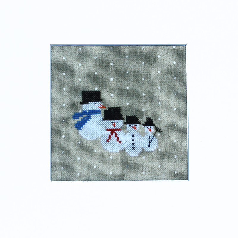 Stickpackung Die kleine Schneemann-Familie