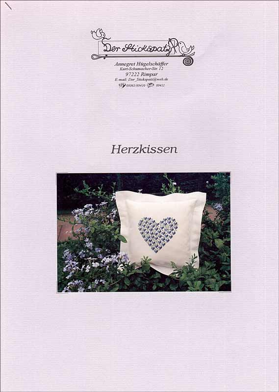 Kreuzstichanleitung HERZKISSEN