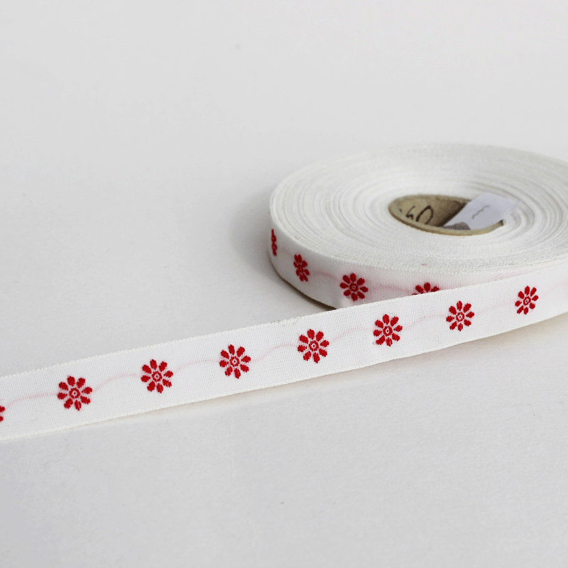Blümchen rot Schmuckband