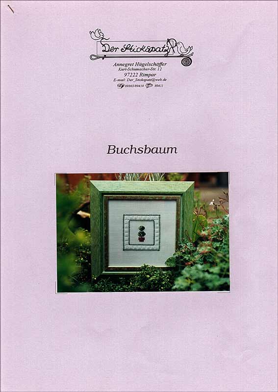 Kreuzstichanleitung BUCHSBAUM