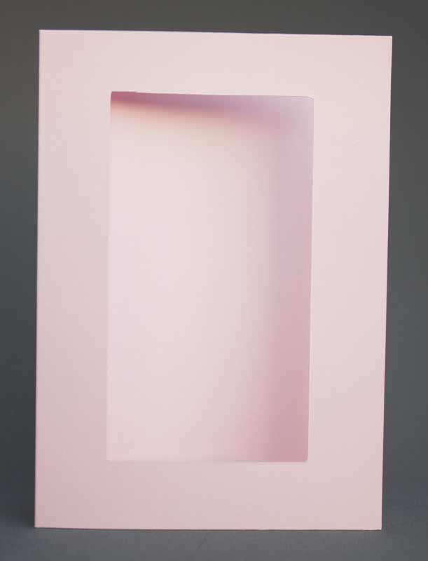 Passepartout-Karte rosa hell