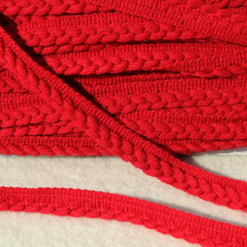 Zopfband rot - einseitig