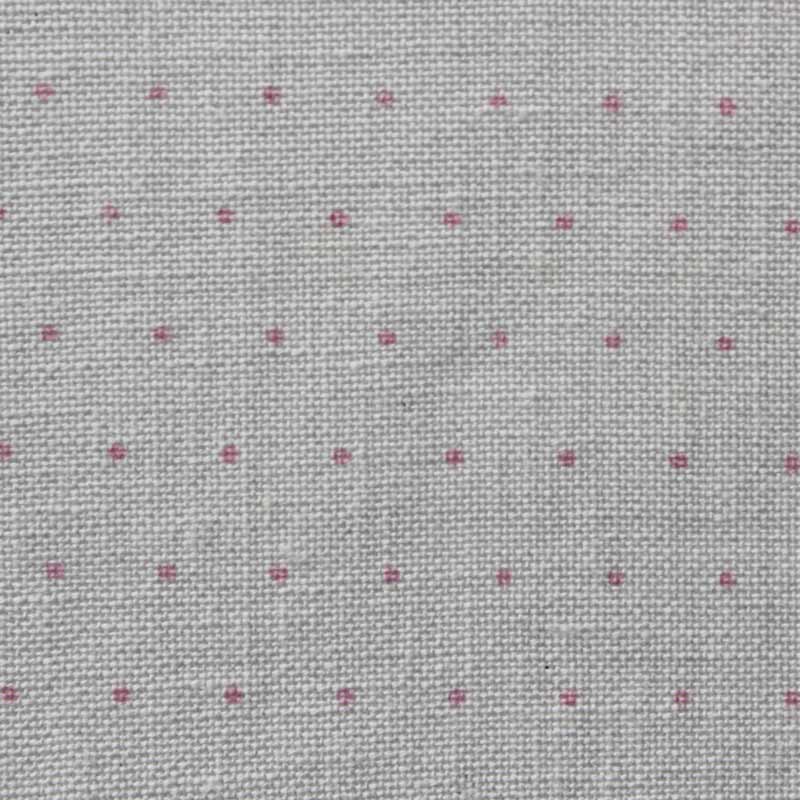 Leinenband gebleicht mit rosa Punkten
